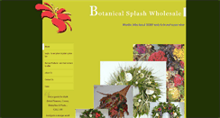 Desktop Screenshot of botanicalsplashwholesale.com